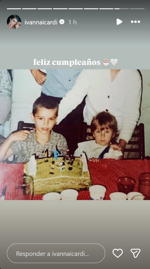 El tierno recuerdo de Ivana Icardi por el cumpleaños de su hermano Mauro número 33