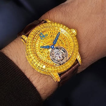 El costoso reloj que llevó