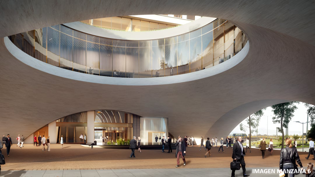 El proyecto de ministerios introduce una nueva escala urbana en el centro histórico - crédito Agencia Nacional Inmobiliaria Virgilio Barco