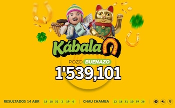 Resultados Kábala 14 de abril: revisa aquí los números ganadores. Captura: Kábala.