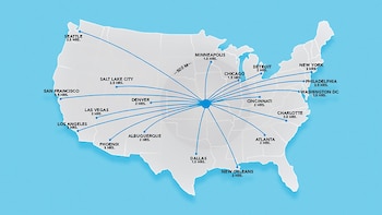 El mapa que presentó AFA