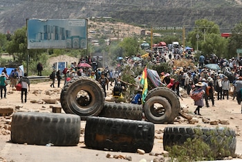 Una de las vías cortadas
