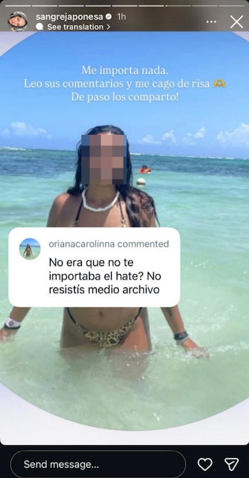 La China Suárez se muestra