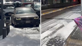 Las calles se llenaron de espuma (captura de pantalla)