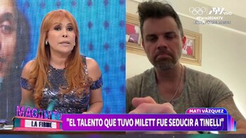 Milett Figueroa podría ser la conductora de 'Cantando', según Mati Vásquez. (Captura: Magaly TV La Firme)