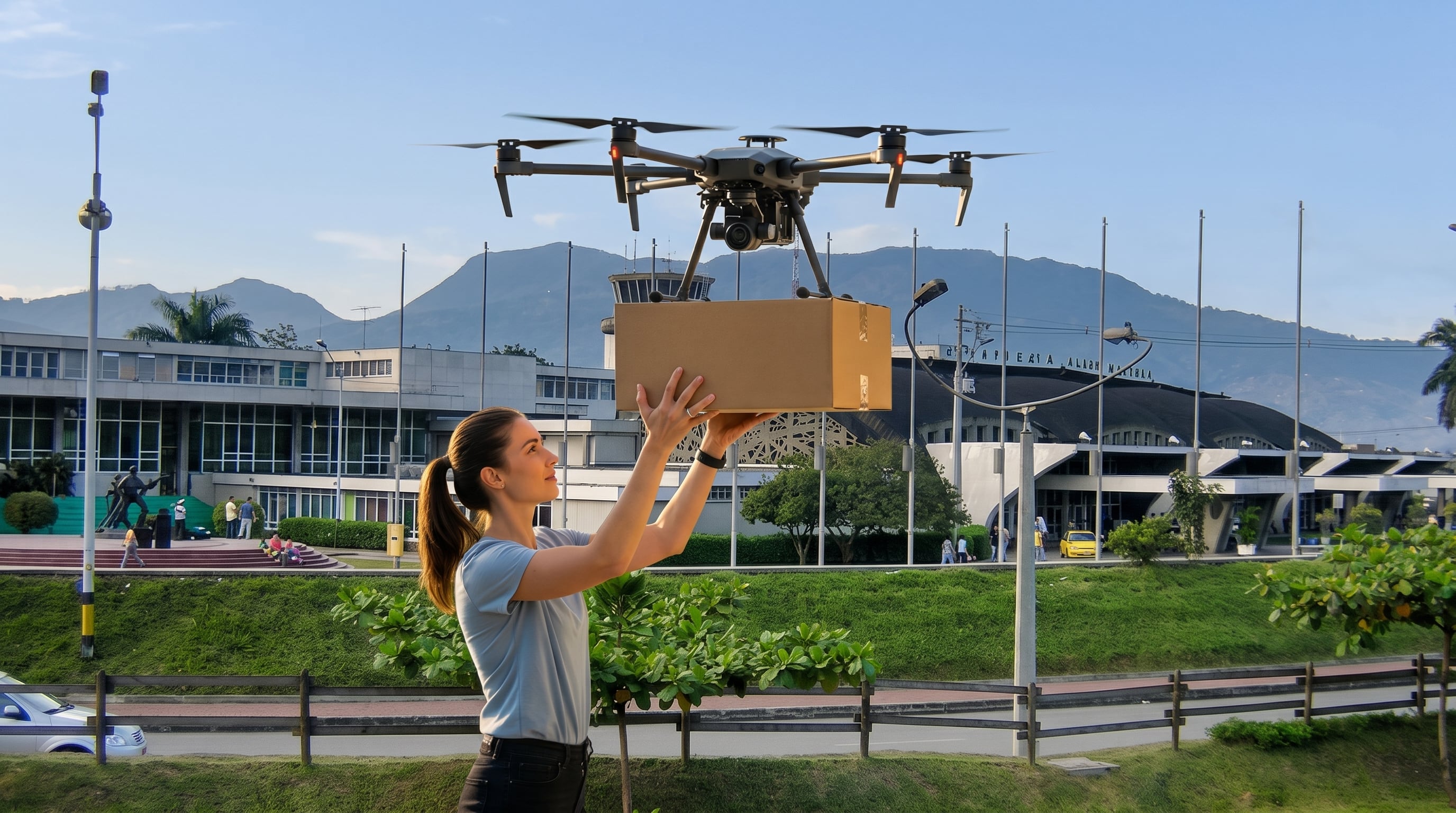 En Medellín hicieron las primeras pruebas con drones para llevar domicilios: en qué consiste el proyecto de la Alcaldía
