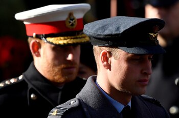 Los príncipes William y Harry