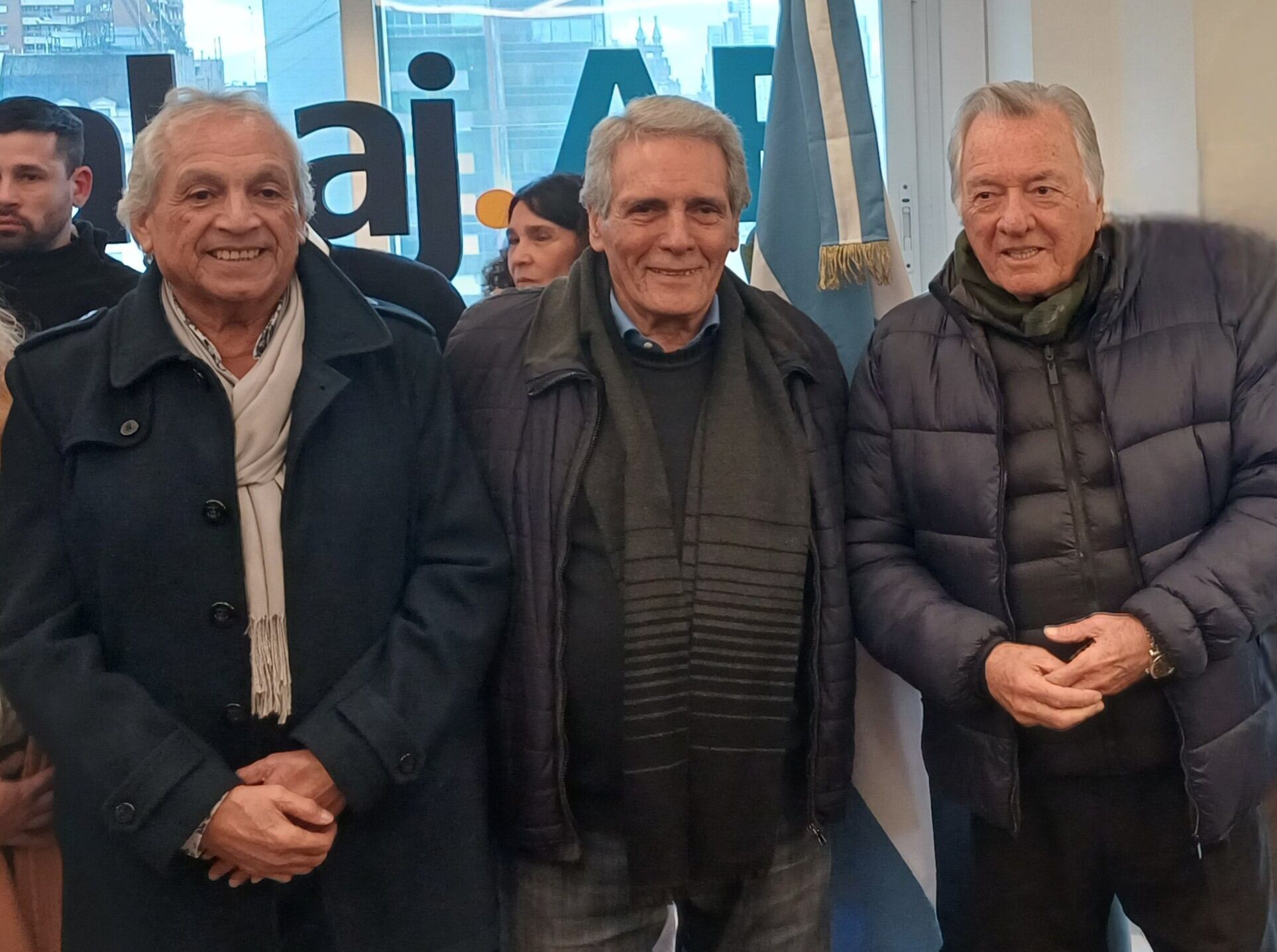 Hugo Benítez, Carlos Acuña y Luis Barrionuevo