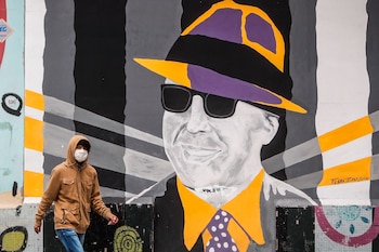 Mural de Carlos Gardel en Buenos Aires (EFE/Juan Ignacio Roncoroni)