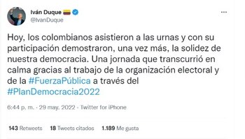 Presidente de la república sobre