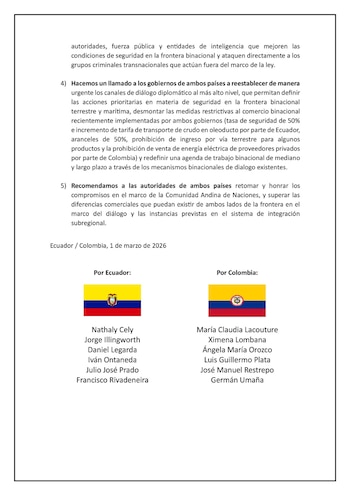 Las recientes decisiones de Ecuador