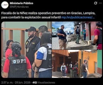Las autoridades llamaron a denunciar delitos contra menores. (FOTO: X)