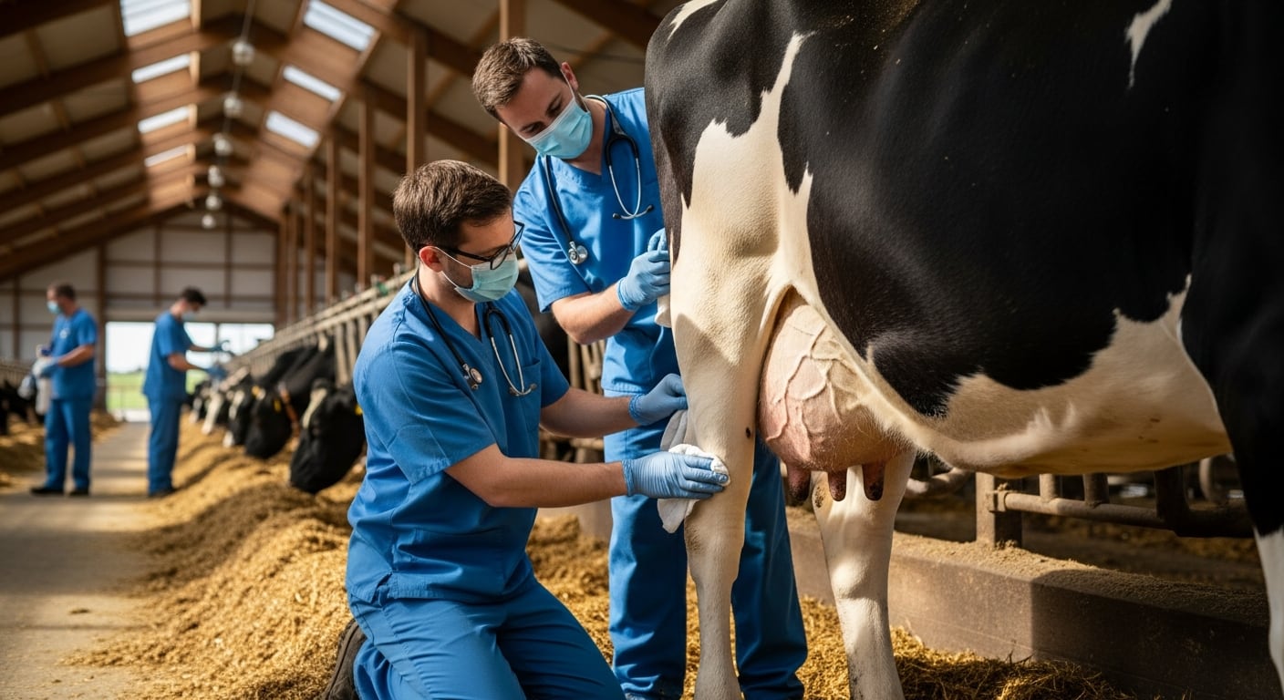 El brote de gripe aviar H5N1 en ganado lechero causó pérdidas de hasta 900 kilos de leche por vaca durante 60 días y un impacto económico considerable (Imagen Ilustrativa Infobae)