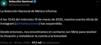 El Tricolor anunció que se