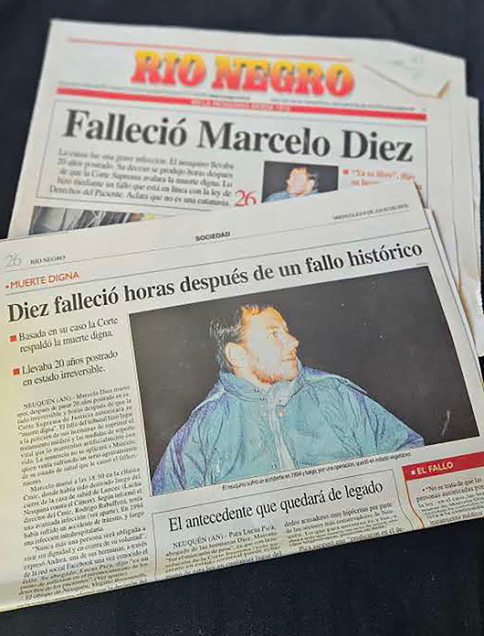 El mismo día que la Corte Suprema avaló la muerte digna, Marcelo falleció por causas naturales.