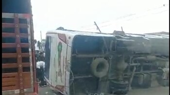 Accidente en vía Siberia -