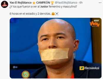 El Junior perdió por partida doble - crédito redes sociales