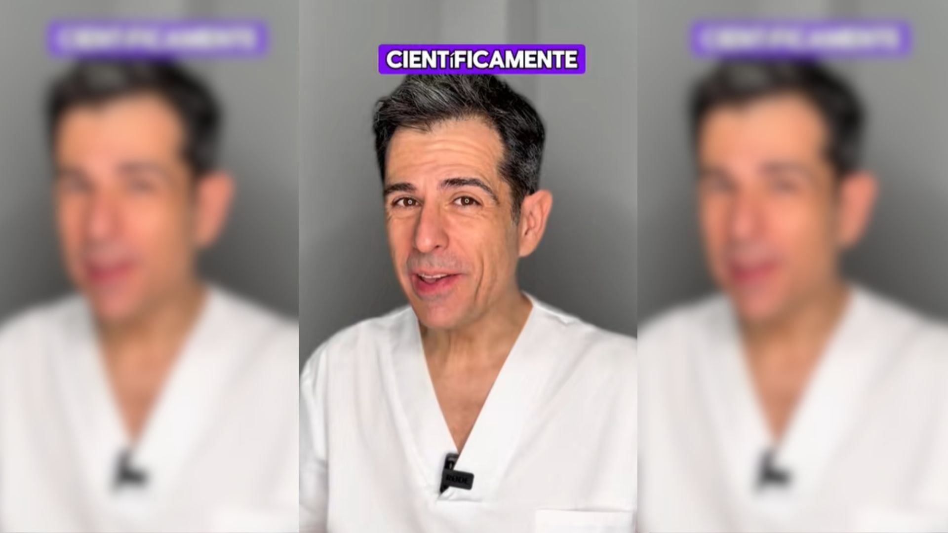 Fragmento de TikTok en el que Fernando Mora habla de las endorfinas. (@doctormora_)