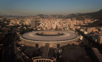 Vista de estadio Maracaná de