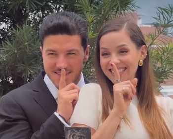 El video en Instagram presenta a la familia García Rodríguez mostrando ecografías y compartiendo un mensaje emotivo con sus hijas