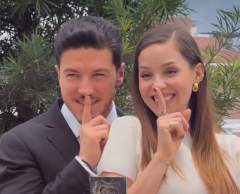 El video en Instagram presenta a la familia García Rodríguez mostrando ecografías y compartiendo un mensaje emotivo con sus hijas