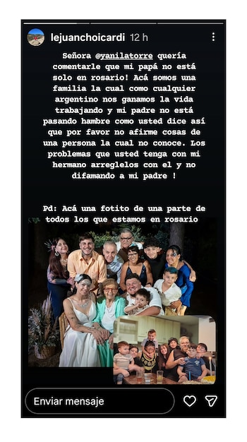 El hermano de Mauro Icardi le escribió a Yanina Latorre