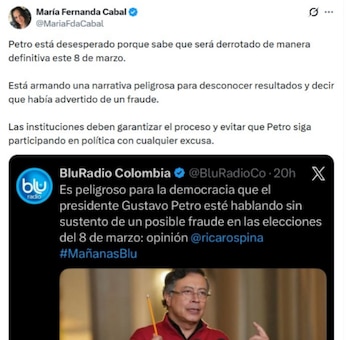 María Fernanda Cabal respondió a