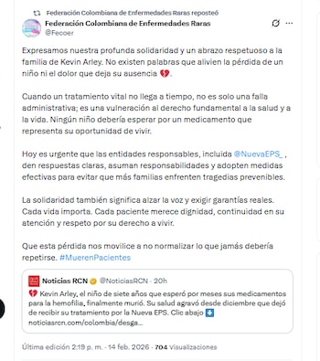 La Federación Colombiana de Enfermedades