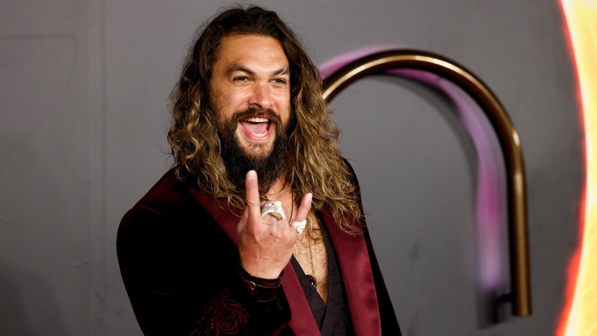Jason Momoa se convirtió en el conductor del último concierto de Black Sabbath, algo que no se esperaba (REUTERS/Tom Nicholson)