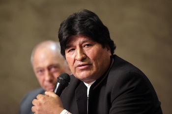 Imagen del expresidente de Bolivia Evo Morales