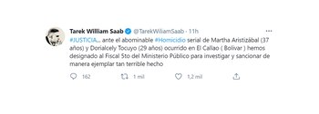 El tuit del fiscal Tarek
