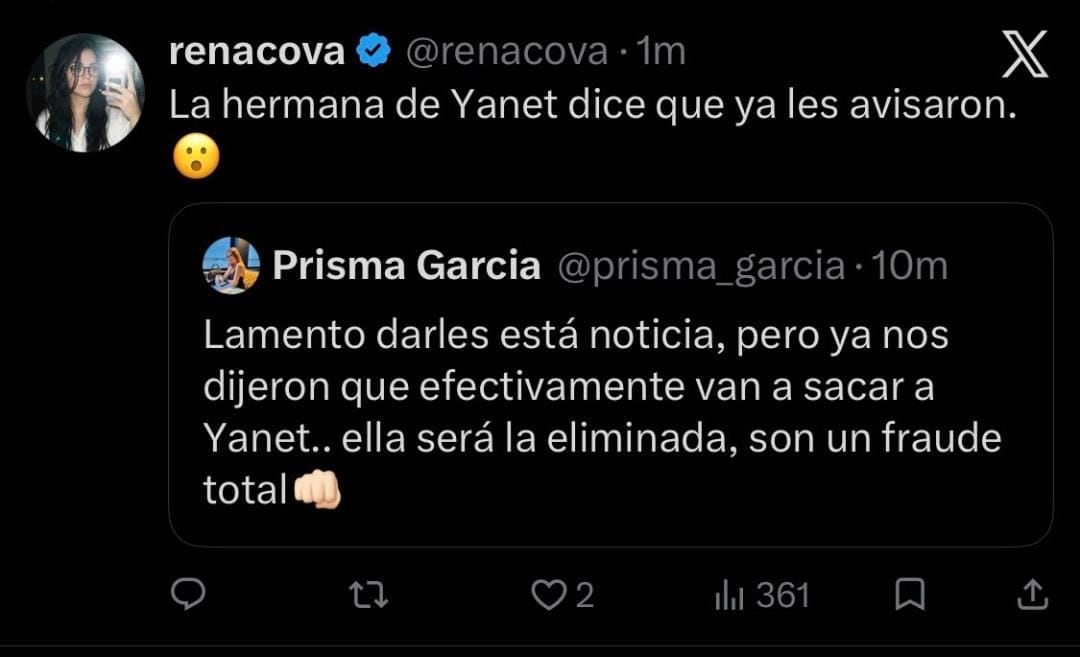 Su hermana Prisma señaló que la producción fue un fraude total. (X)