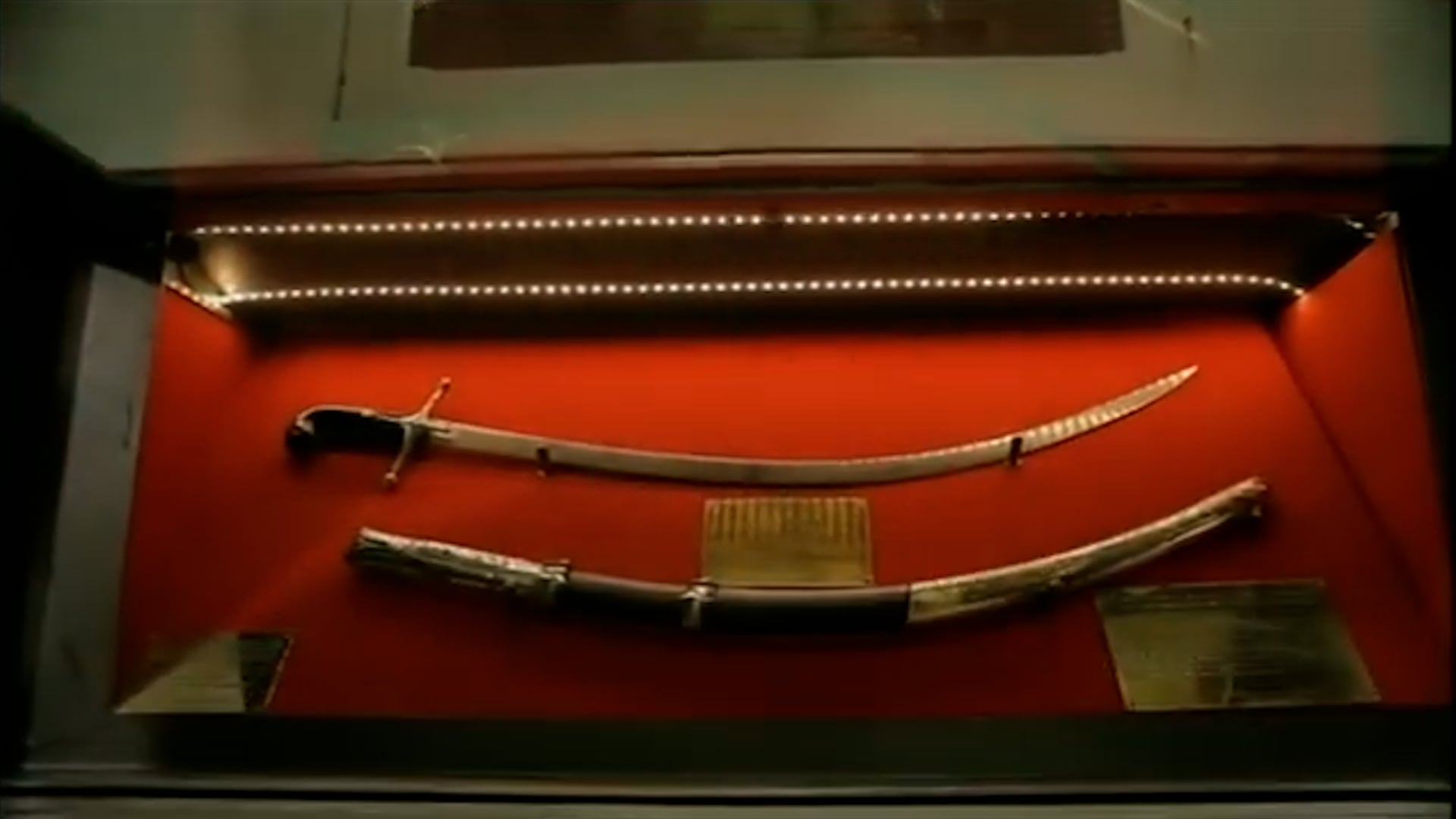 El sable corvo, en el Museo Histórico Nacional.