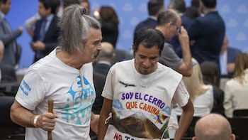 Organizaciones sociales se movilizaron al Congreso en medio de la primera audiencia pública por la Ley de Glaciares