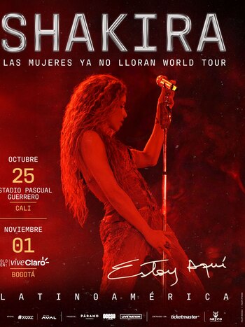 Shakira confirma nuevos conciertos en
