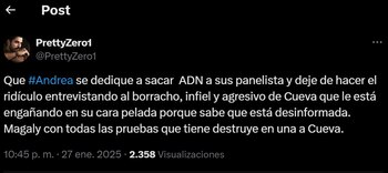 Andrea Llosa es criticada por