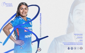 La delantera salvadoreña llegó a Cruz Azul después de disputar siete torneos con Atlas desde el Clausura 2023 hasta el Clausura 2026. (Cortesía: Cruz Azul Femenil)