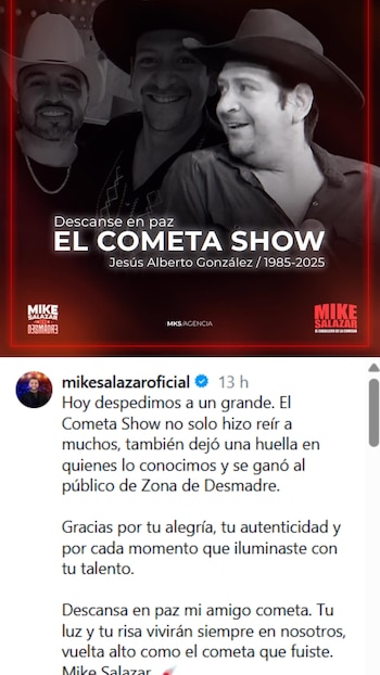 Mike Salazar confirmó la noticia