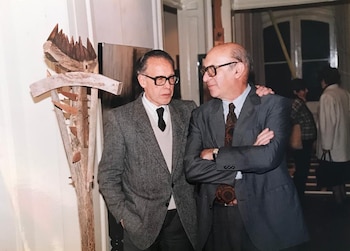 Clorindo y Frans van Riel,