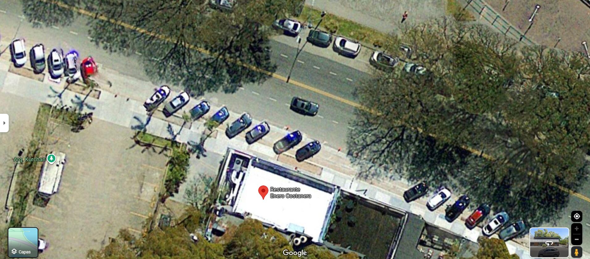 El sitio donde ocurrió la paliza (Google Maps)