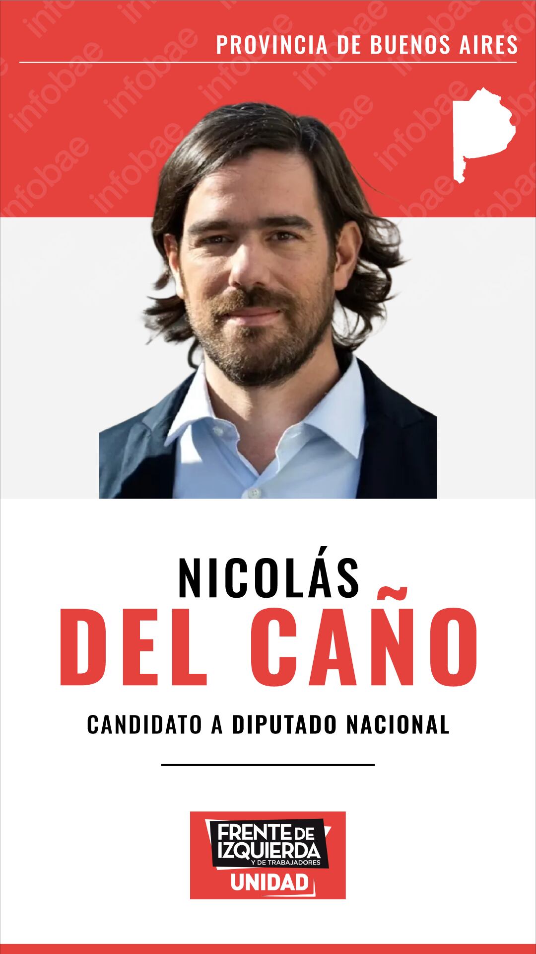 El dirigente Nicolás del Caño será nuevamente candidato a diputado por la provincia de Buenos Aires