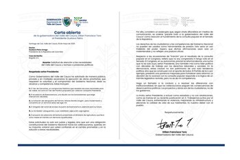 Esta fue la carta que