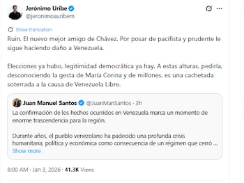 Jerónimo Uribe le contestó a