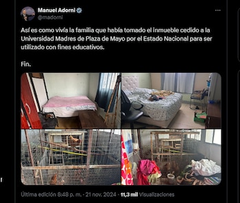 El posteo del vocero presidencial