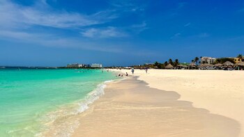 Playa Eagle Beach. La temperatura