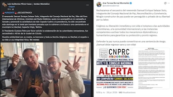El secuestro se presentó en un punto conocido como La Libertad, en el poblado de Capacho Viejo, estado de Táchira - créditos red social Facebook | @anateresabernal/IG
