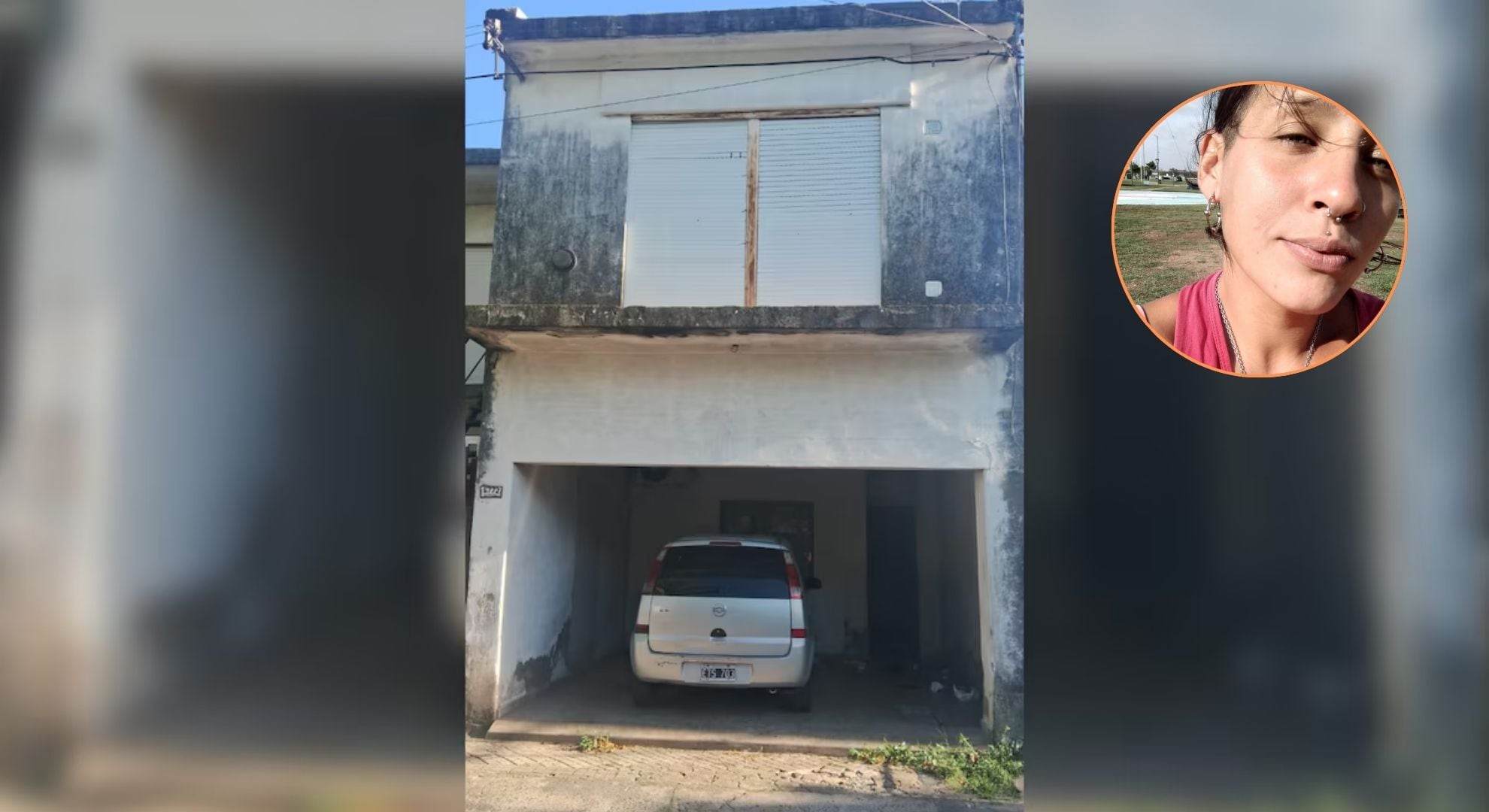 La entrada de la vivienda, donde la víctima fue asesinada