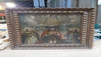 Los lienzos fueron conducidos a