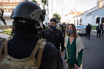 La ministra de Seguridad Sabina