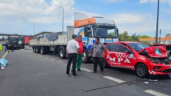 Choque múltiple en el barrio de Nuñez